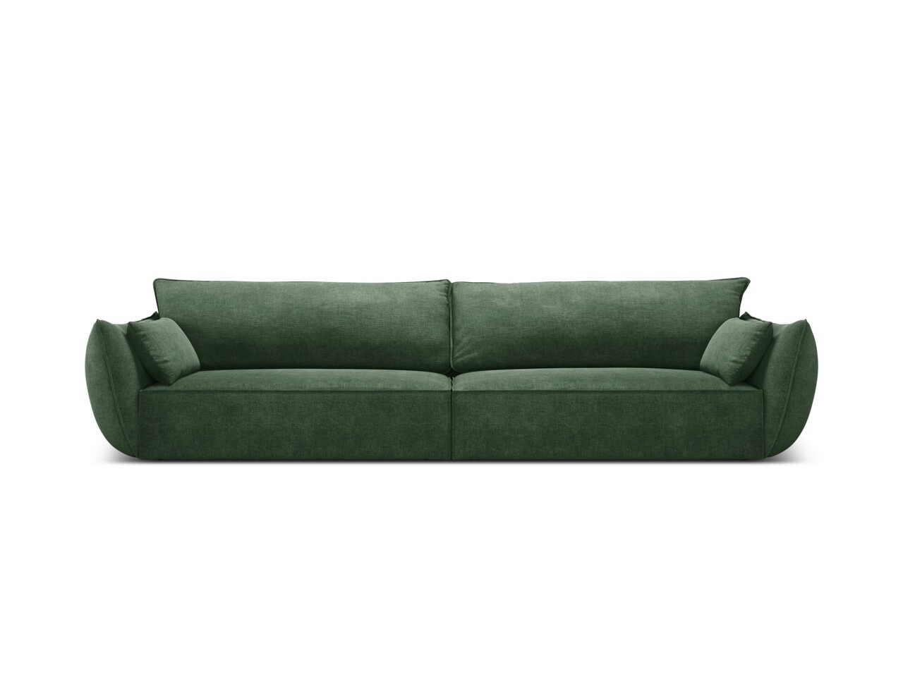 Canapea 4 locuri, Kaelle, Micadoni Home, BL, 248x110x85 cm, poliester chenille, verde bottle Canapele